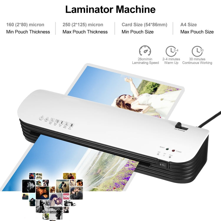 Osmile SL299 A4 Laminator Cold Hot Lamination Photo File Laminating Machine(UK Plug)