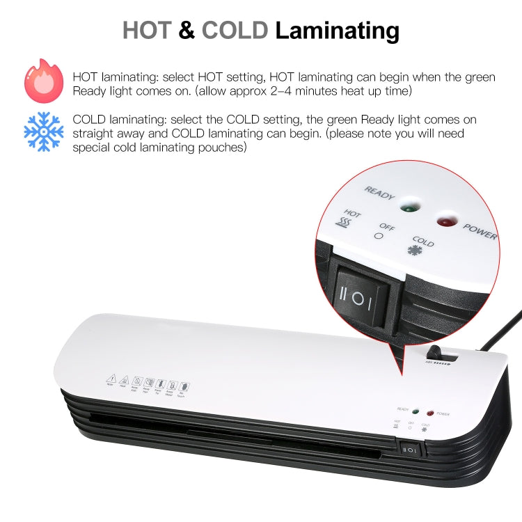 Osmile SL299 A4 Laminator Cold Hot Lamination Photo File Laminating Machine(UK Plug)