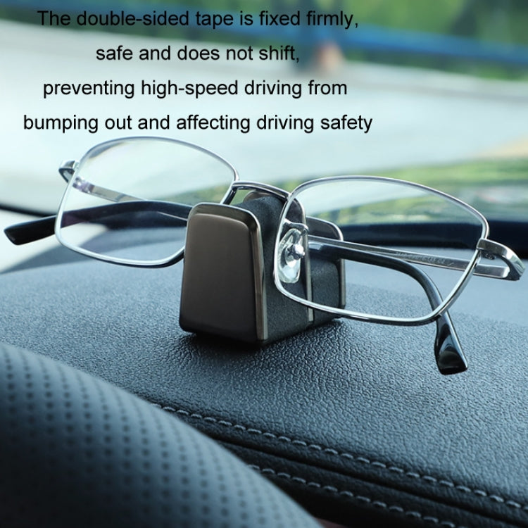 Car Dashboard Glasses Storage Multifunctional Card Holder(Red)