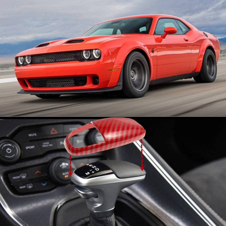 For Dodge Challenger/Charger SRT Gear Left-hand Drive Head Cover Gear Lever Decoration(Red)