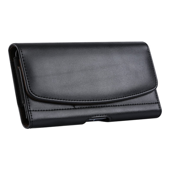 3.5-4.0 inch Multifunctional Waist Bag Mobile Phone Leather Case(Black)