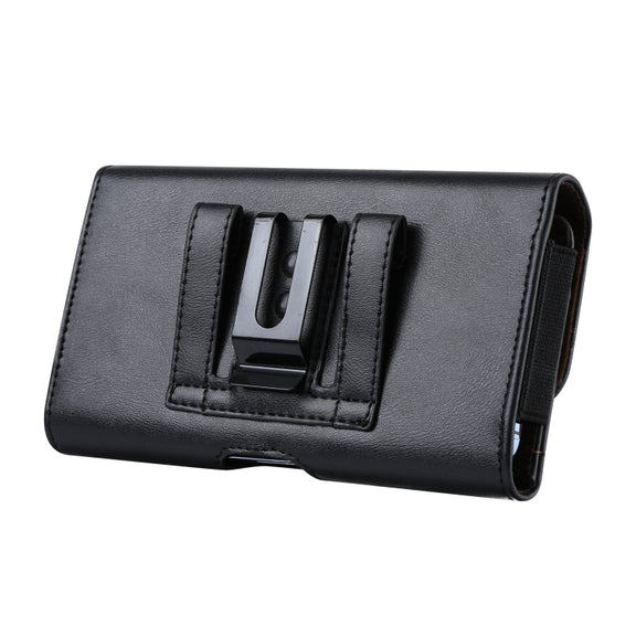 3.5-4.0 inch Multifunctional Waist Bag Mobile Phone Leather Case(Black)