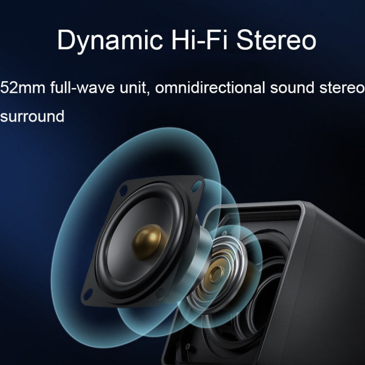 Havit A20 Plus Colorful Ambient Light Wired Computer Audio Stereo Surround Sound Speaker, Style: Black