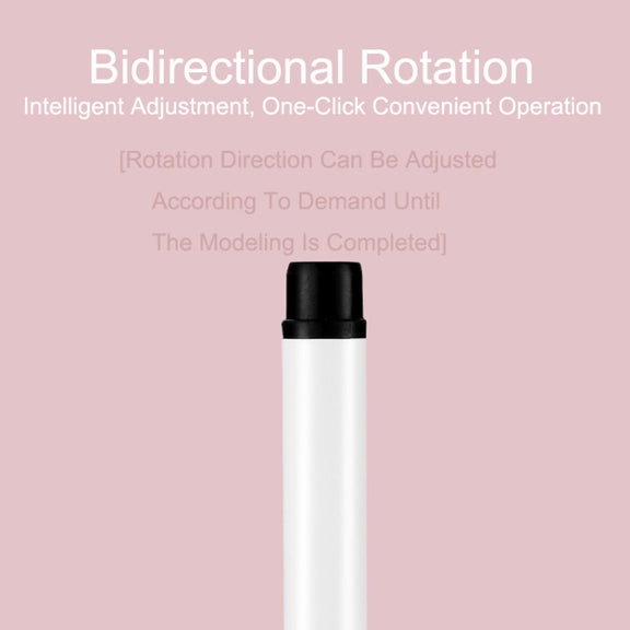 Automatic Curling Iron With Bi-Directional Rotating Ceramic Glaze Coating Hair Care, Plug: UK Plug White