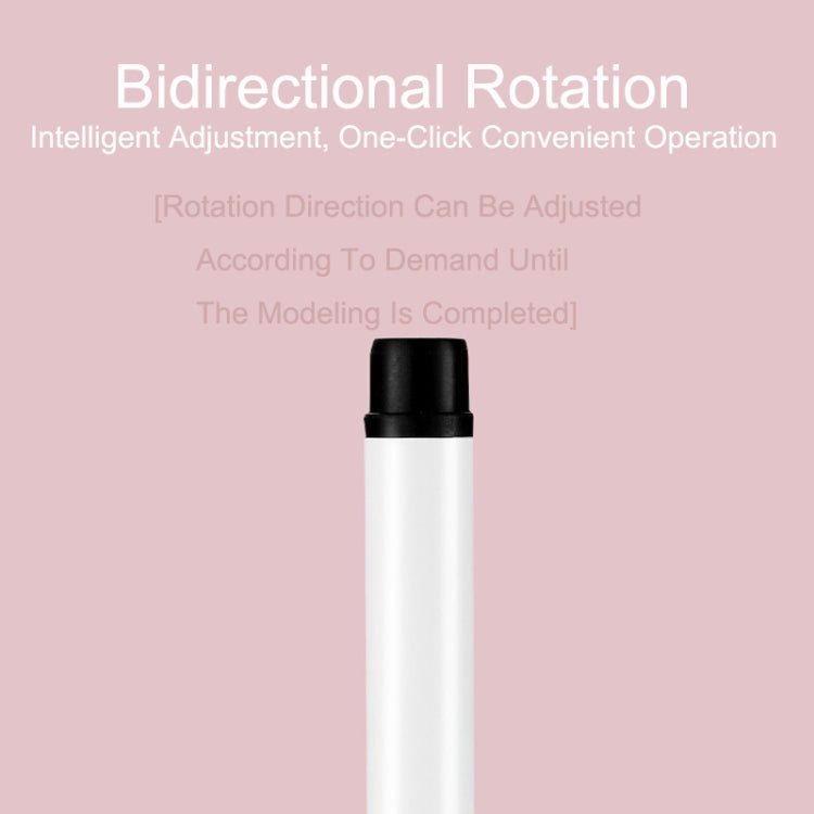 Automatic Curling Iron With Bi-Directional Rotating Ceramic Glaze Coating Hair Care, Plug: AU Plug White