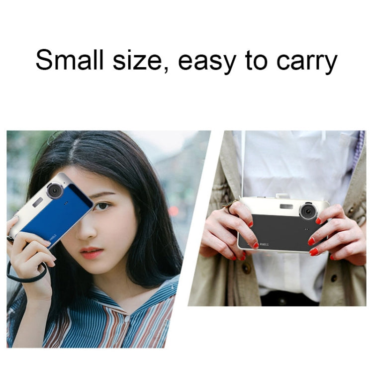 2.4 Inch IPS Screen 40 Million Pixel Digital Camera 16X Digital Zoom Video Macro Portable Camera(Pink Standard)
