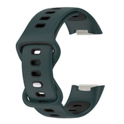 For Fitbit Charge 5 Smart Watch Sports Water-resistant Two-Color Silicone Band(Olive Green Black)
