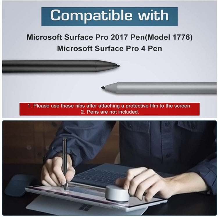 For Microsoft Surface Pro 4/5/6/7/Book /Pro X Stylus Replacement Nib Refill 2H+HB+H Kit