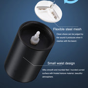 Motorized Men Mini Travel Portable Beard Razor Washable(Black)