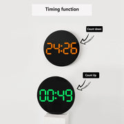 10-Inch Led Digital Wall Clock 2-Color Large Screen Electronic Clock With Temperature Display(Orange)