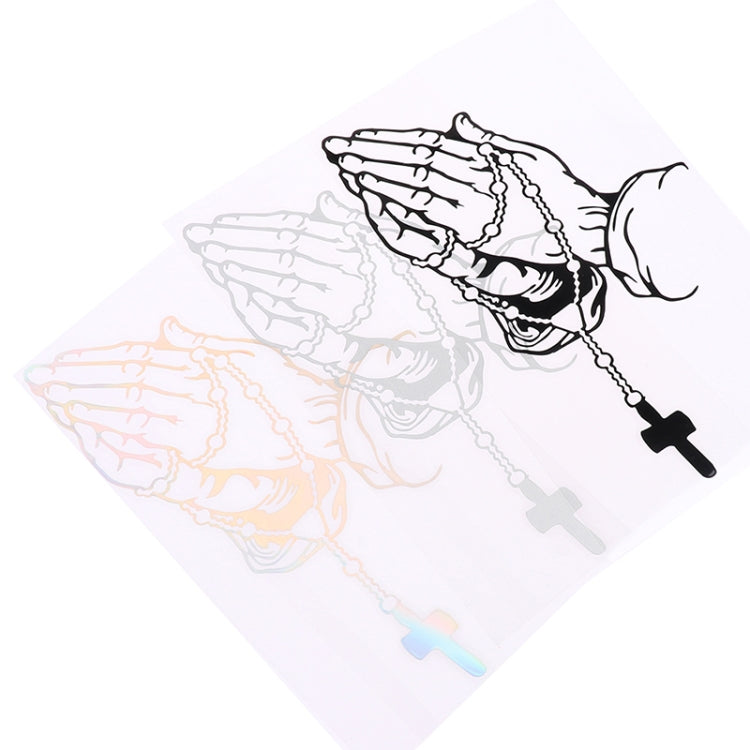 10pcs Car Stickers Car Rear Modification Plate Label(Black)