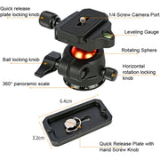 TRIOPO K268+KJ36 DSLR Tripod Photography Stand Portable Cell Phone Micro SLR Tripod