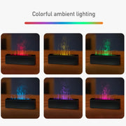 DQ711  Flame Aromatherapy Diffuser Quiet USB Air Humidifier(Black)