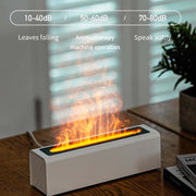 DQ711  Flame Aromatherapy Diffuser Quiet USB Air Humidifier(Black)