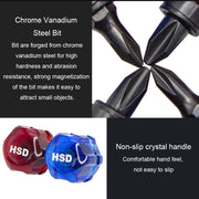 HSD HS-206 Portable Short Handle Phillips And Straight 2 In 1 Screwdriver With Magnetism