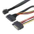 Mini SAS 36P HD8643 To MINI SAS 8639+ 15P Power Hard Drive Data Cable 0.5m - Others by PMC TechLife | Online Shopping South Africa | PMC TechLife | Buy Now Pay Later Mobicred
