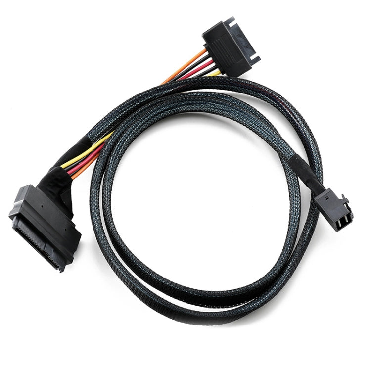 Mini SAS 36P HD8643 To MINI SAS 8639+ 15P Power Hard Drive Data Cable 0.5m
