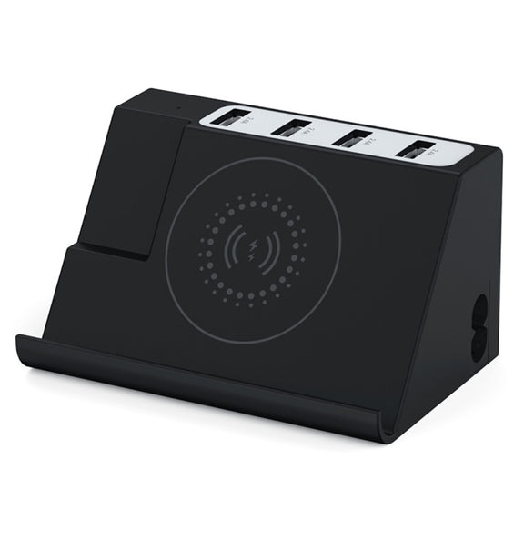 PD 20W +QC 3.0 Wireless Charging+6 Ports Multi-function Charger(EU Plug)