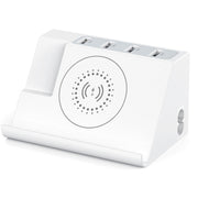 PD 20W +QC 3.0 Wireless Charging+6 Ports Multi-function Charger(UK Plug)