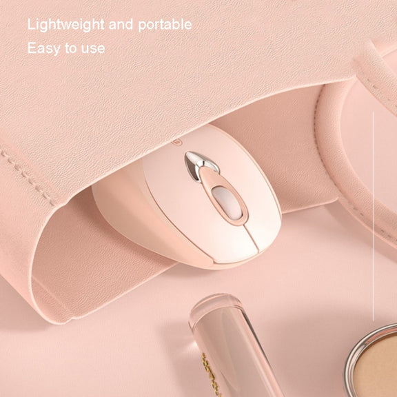 Inphic M8 Wireless Mouse Charging Quiet Office Home 2.4G USB Mouse(Milk Tea)