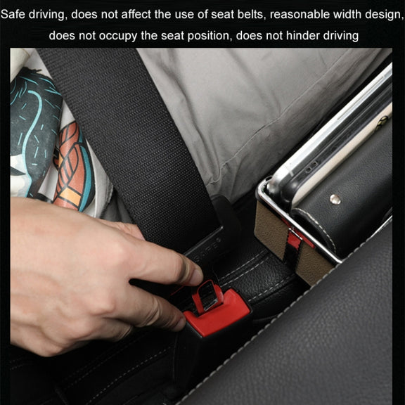 Car Seat Gap Storage Box Multifunctional Mobile Phone USB Charger, Color: Standard Brown