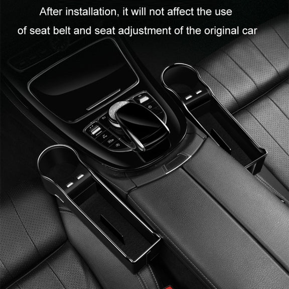 Car Seat Gap Storage Box Multifunctional Mobile Phone USB Charger, Color: QC3.0 Black