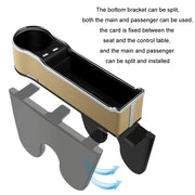 Car Seat Gap Storage Box Multifunctional Mobile Phone USB Charger, Color: Standard Black
