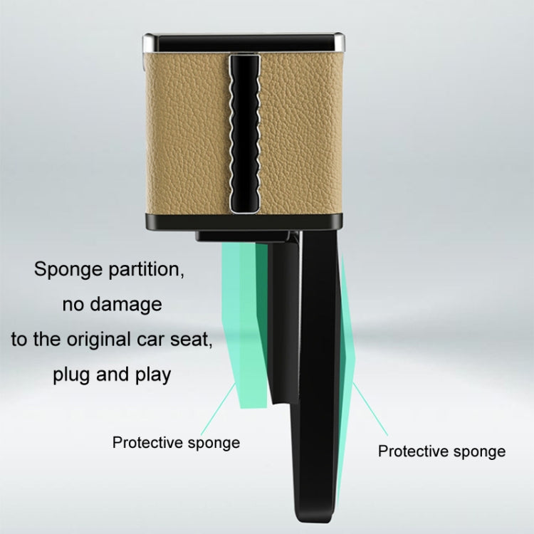 Car Seat Gap Storage Box Multifunctional Mobile Phone USB Charger, Color: Standard Beige