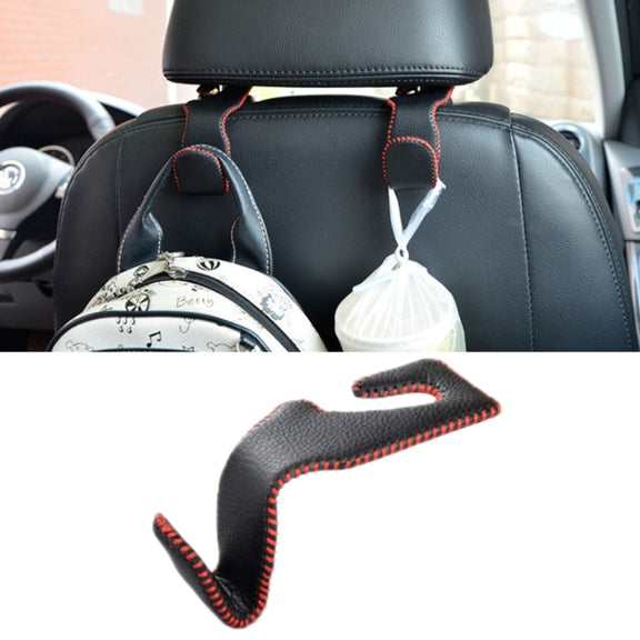 Car Hidden Multi-function Seat Back Seat Small Hook(Black Red)