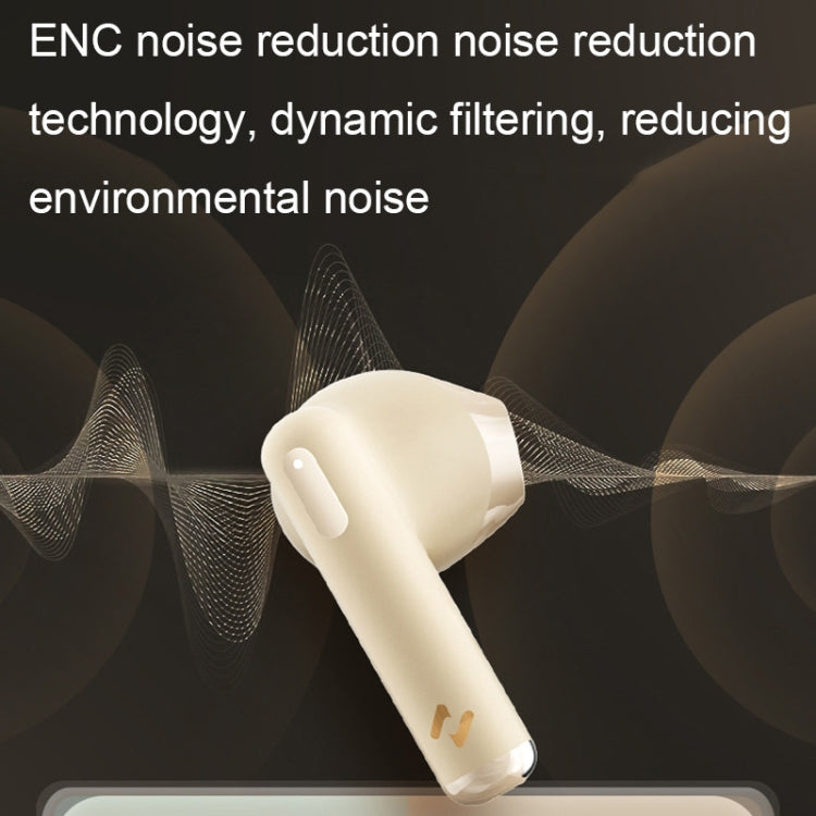 Havit ENC TWS Super Long Battery Life ENC Noise Reduction Wireless Bluetooth Earphones, Spec: S3 Pro (Gold White)