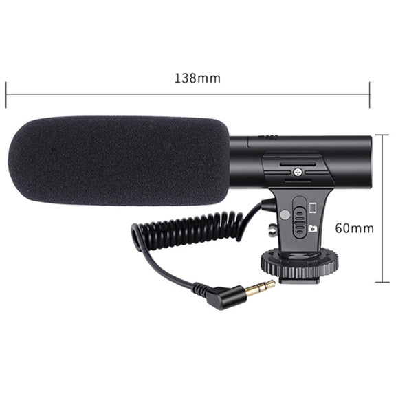 Video Recording Live Camera Mobile Conference Recording Microphone(Black)