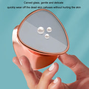 2 In 1 Hair Removal Foot Grinder Foot Peeling Pedicure Tool Epilator(Pink)