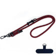 10mm Thick Rope Mobile Phone Anti-Lost Adjustable Lanyard Spacer(Tide Pattern Black Red) - free shipping - PMc TechLife - Order now!