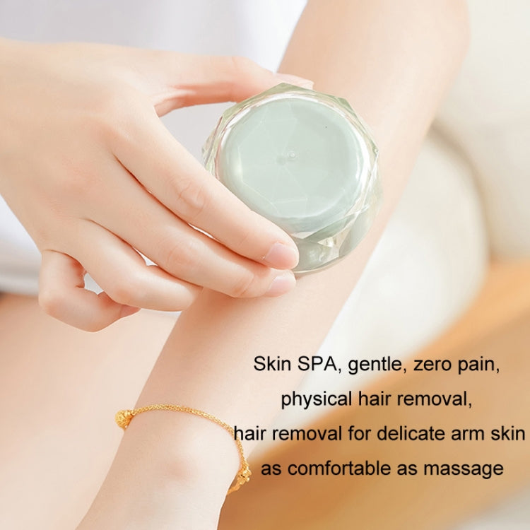 2 in 1 Double-sided Foot Grinder Crystal Glass Manual Epilator(Black)