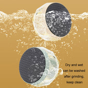2 in 1 Double-sided Foot Grinder Crystal Glass Manual Epilator(Black)