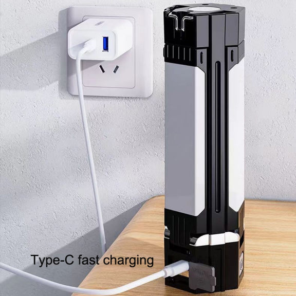 Outdoor Camping Light Folding Lighting Hangable Work Lights Multi-Function Emergency Lights 3000mAh