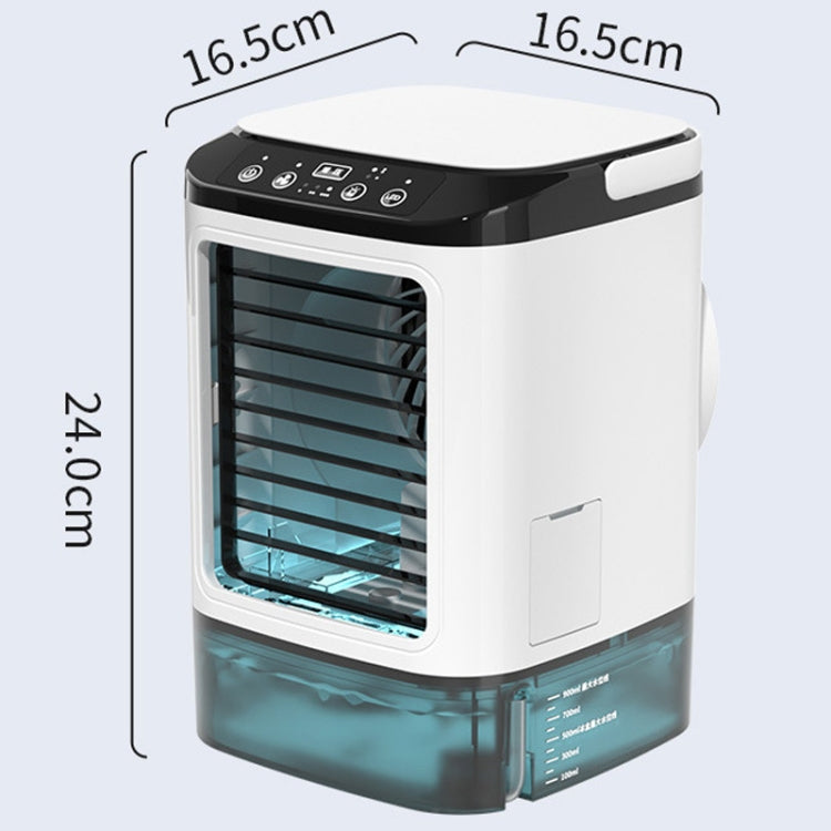 Desktop Mini Cold Air Fan Home Humidifier Dual Spray Air Conditioning Fan With CN Plug