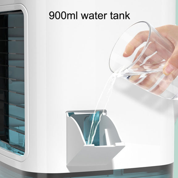 Desktop Mini Cold Air Fan Home Humidifier Dual Spray Air Conditioning Fan With CN Plug
