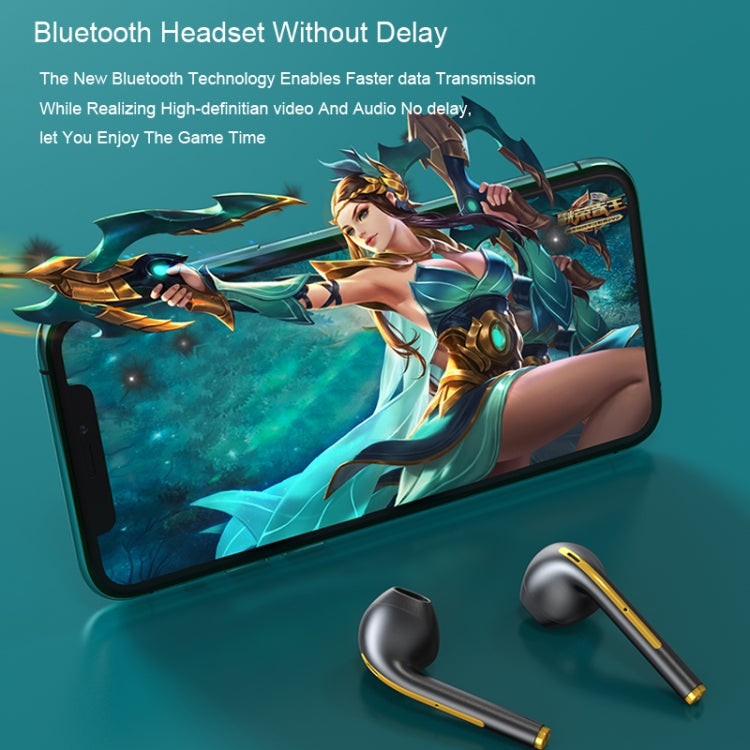 X1 TWS  LED Digital Display Wireless Noise Reduction Sport Bluetooth Headphone(Blue)