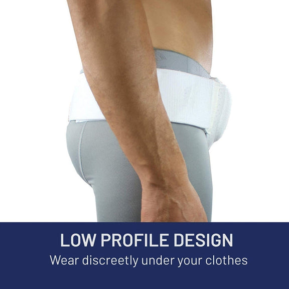 Adult Hernia Belt Groin Protection Belt, Color: Black