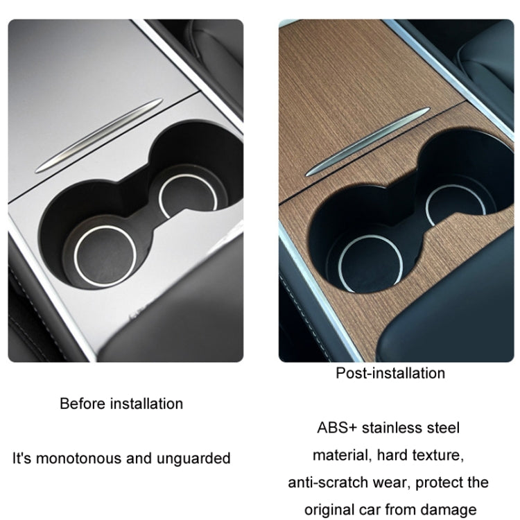 For Tesla Model3/Y Central Control Panel Modification Anti-Scratch Protective Sticker(Carbon Fiber Bright)