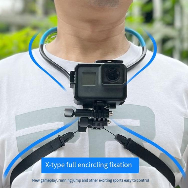 TUYU Camera Neck Holder Mobile Phone Chest Strap Mount  For Video Shooting//POV, Spec: With Phone Clip (Black)