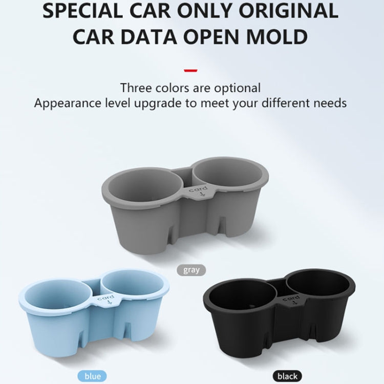 For Tesla Model3/Y Central Control Storage Silicone Cup Stopper(Grey)