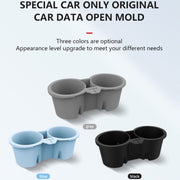 For Tesla Model3/Y Central Control Storage Silicone Cup Stopper(Grey)