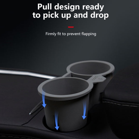 For Tesla Model3/Y Central Control Storage Silicone Cup Stopper(Grey)