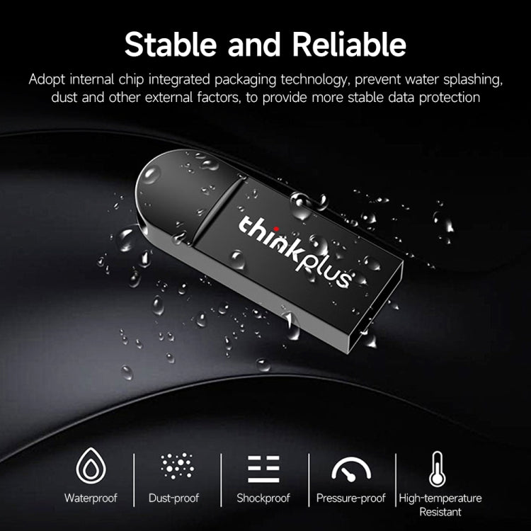 Lenovo ThinkPlus MU222 2.0 Business Office U Disk, Capacity: 64GB(Black)