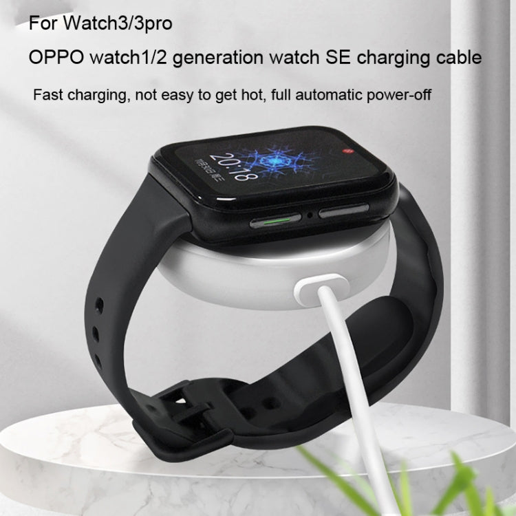 For OPPO Watch 2 Watch USB Port Magnetic Charger Charging Cable(Black)
