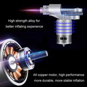 12V Metal Cylinder Smart Digital Display Portable Mini Tire Pump, Specification: No. 30 Manual Shutdown