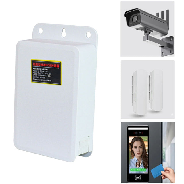 POE-4812FG  48V To 12V Isolated Standard POE Splitter Outdoor Monitoring Water-resistant Power Supply Module