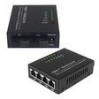 2 Fiber Port & 4 LAN Port 10/100M Ethernet Switch Fiber Optic Switch - Fiber Receiver by PMC TechLife | Online Shopping South Africa | PMC TechLife | Buy Now Pay Later Mobicred